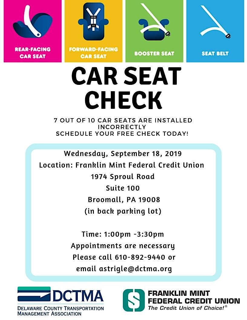 Manoa Fire Company Delaware County Car Seat Check Event, Manoa Fire Co
