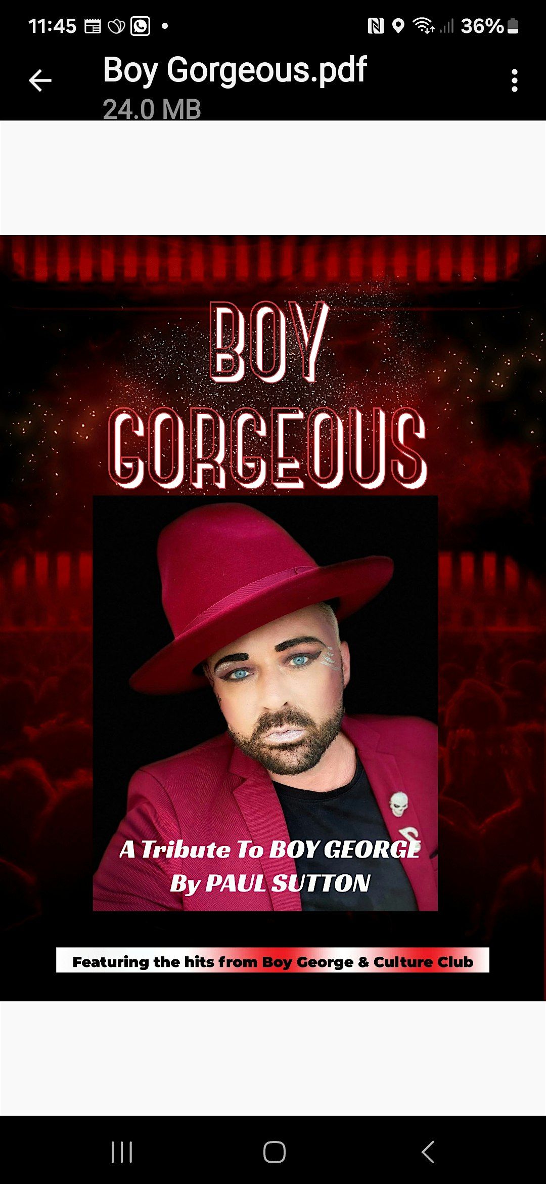 BOY GEORGE TRIBUTE