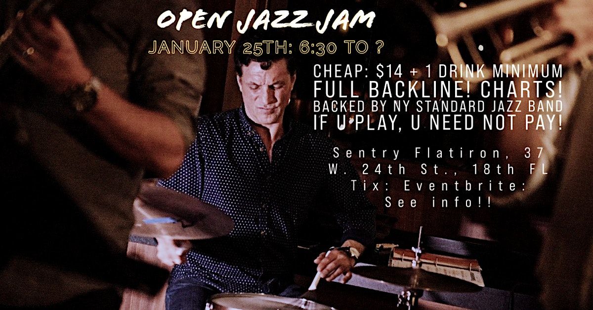 Monthly Open Jazz Jam: Listen! Jam! Cool Bar! Backline & Charts