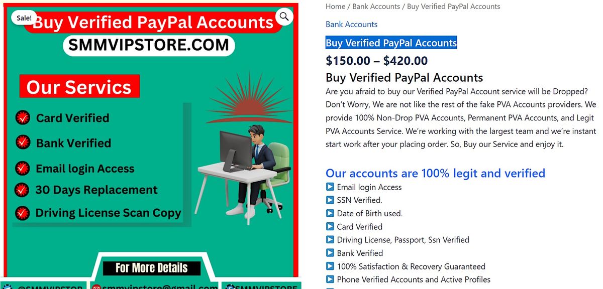 Buy Verified PayPal Accounts  - 100% Secure and Best..