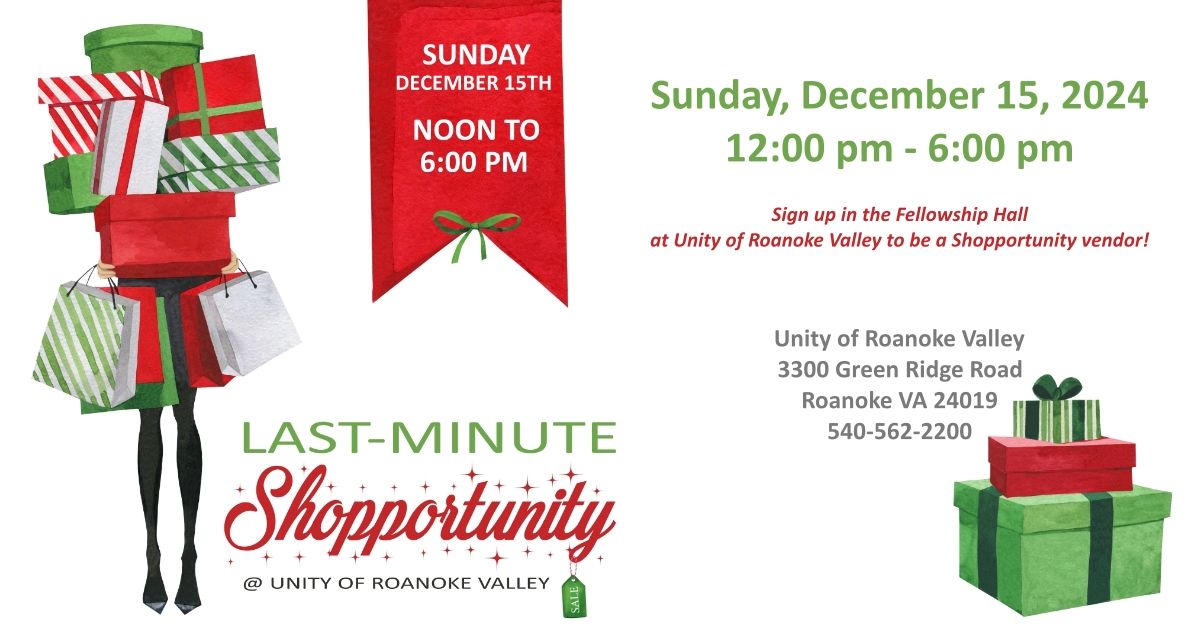 Last Minute Shopportunity at URV