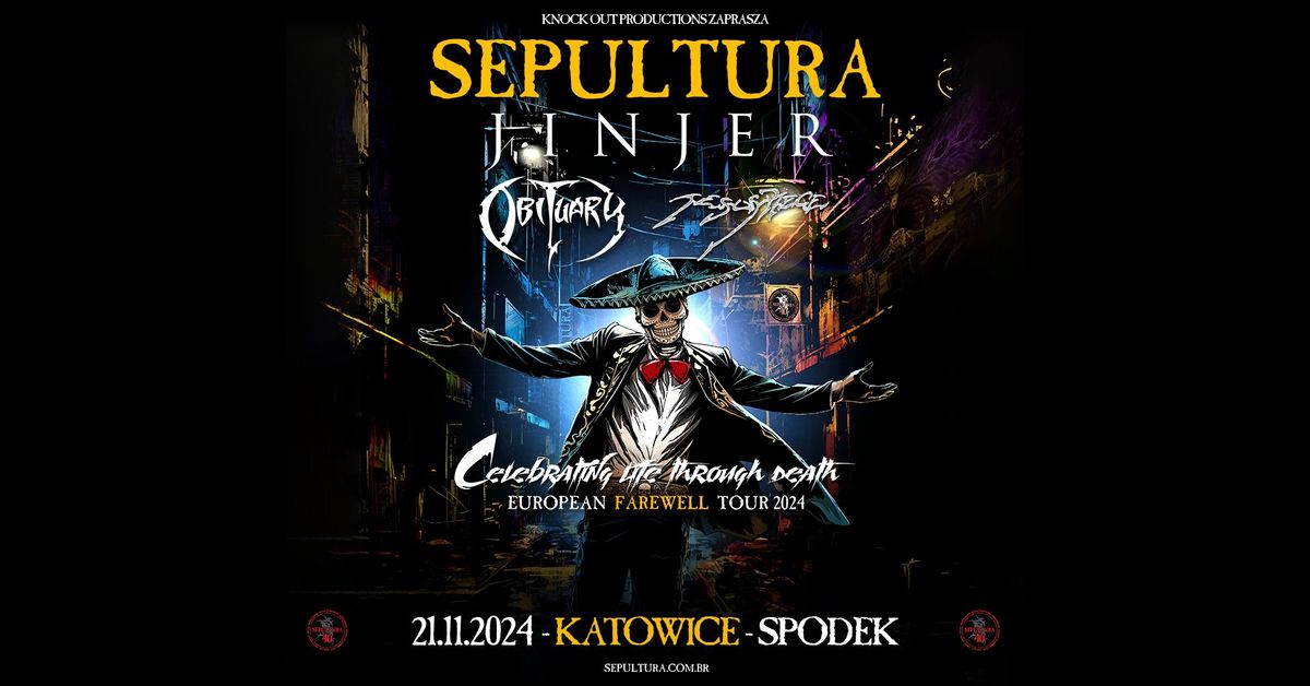 Sepultura + Jinjer, Obituary, Jesus Piece \/ 21 XI 2024 \/ Katowice