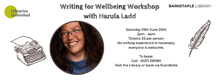 Writing for Wellbeing with Harula Ladd