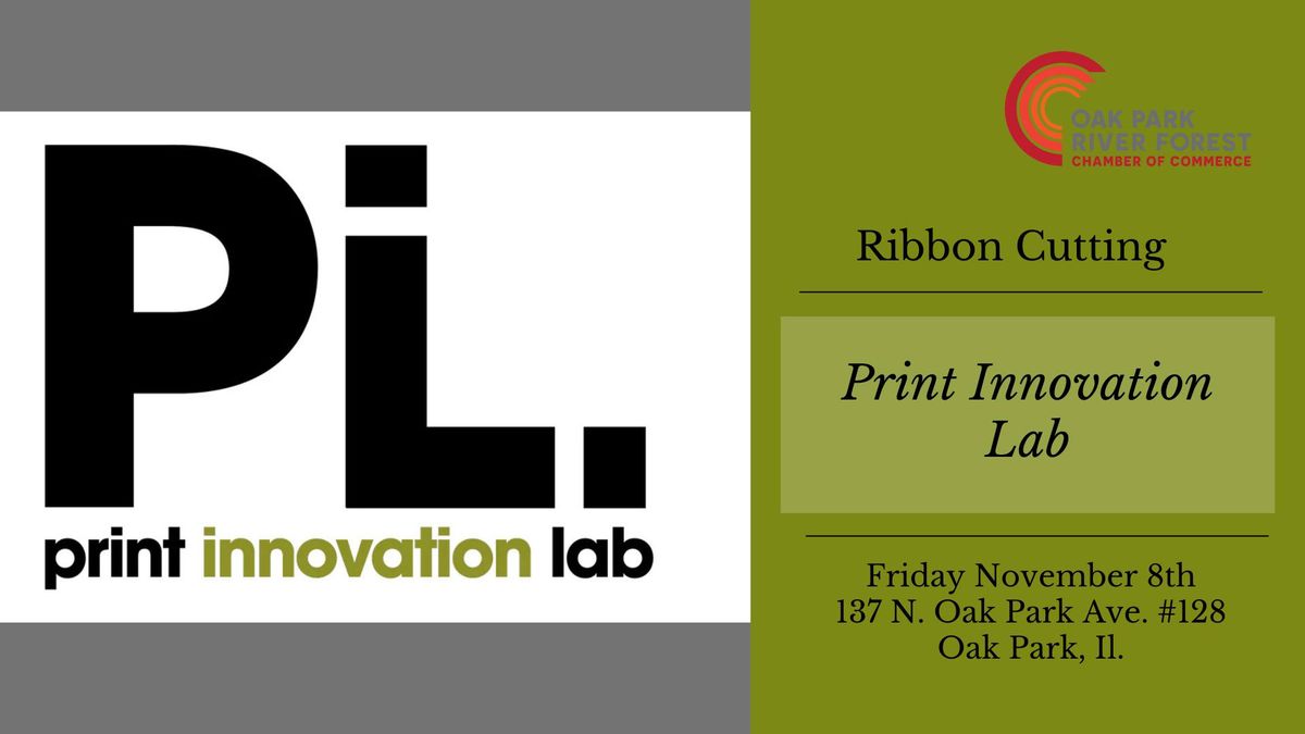 Ribbon Cutting - Print Innovation Lab