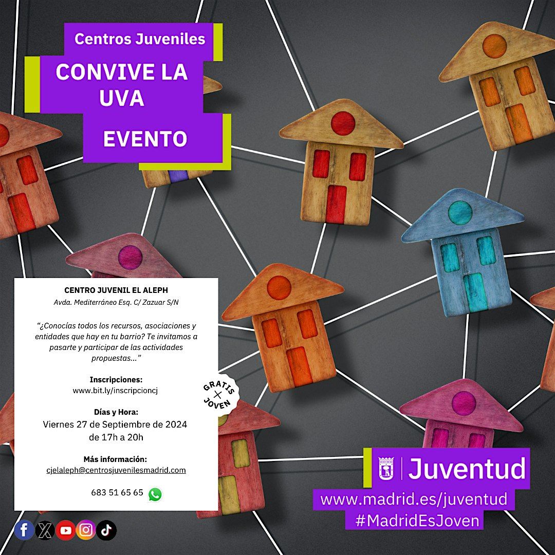 CONVIVE  LA UVA (14 A 30 A\u00d1OS) GRATIS