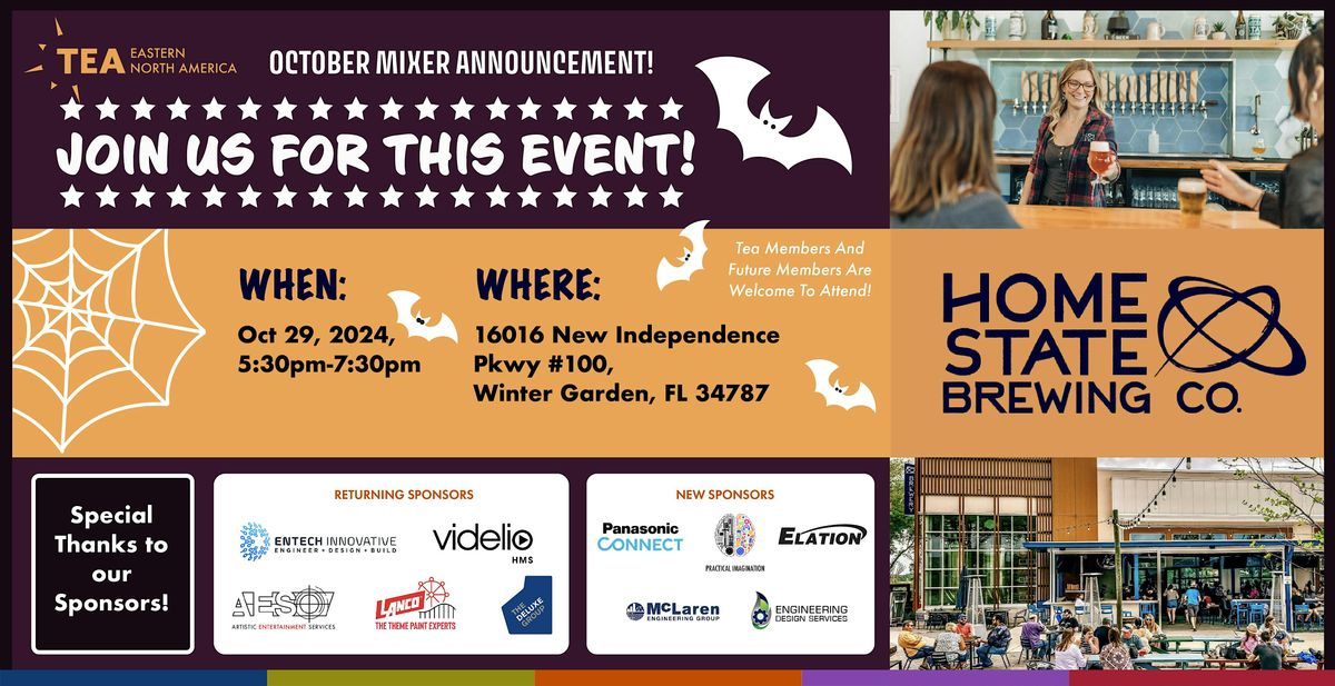 TEA Eastern Board Monthly Networking Mixer @ Homestate Brewing Co.