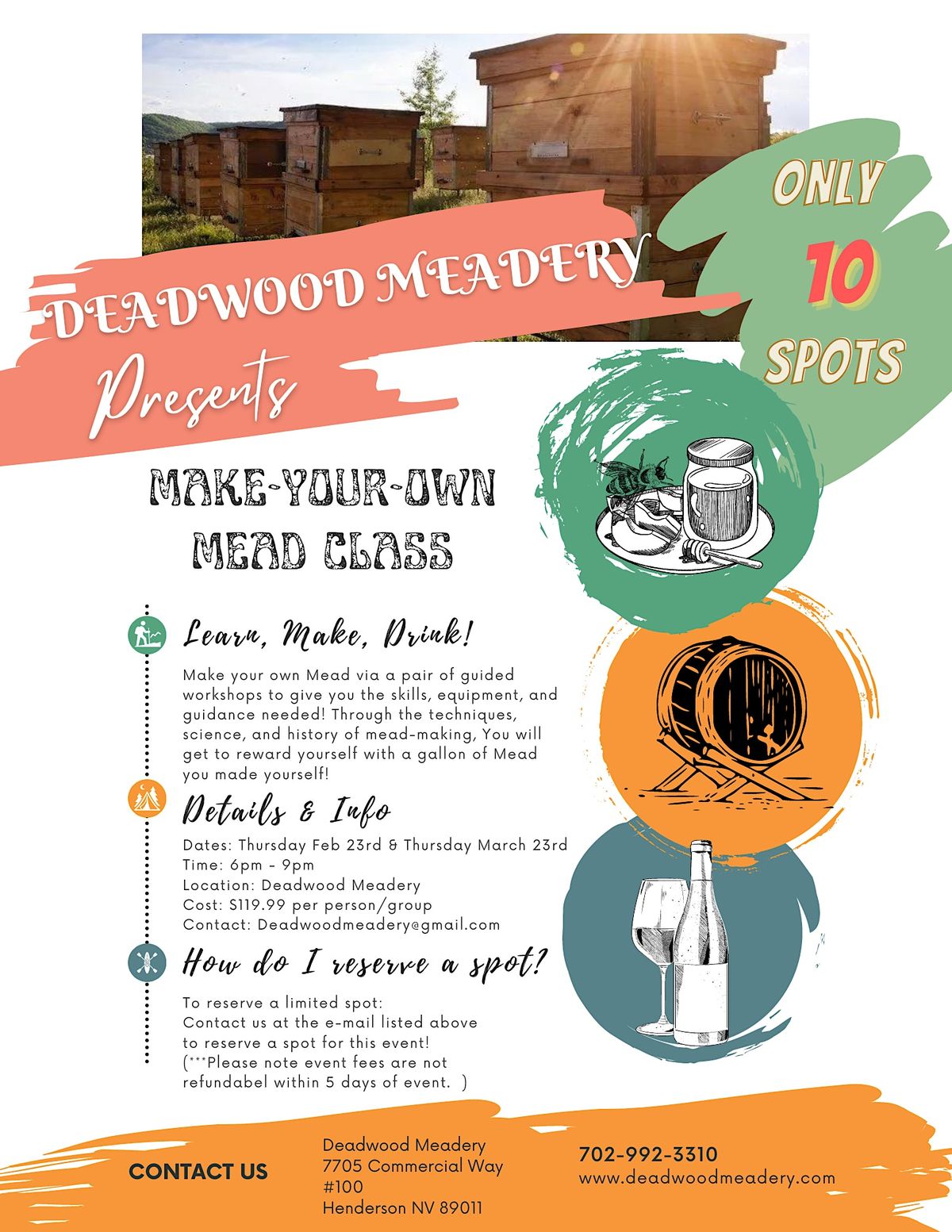 Mead Making with Deadwood Meadery - Learn the Science & Make your own Mead!