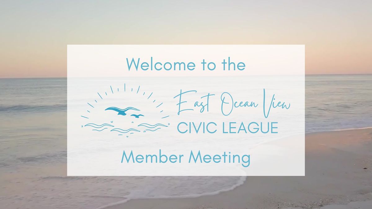 EOVCL Monthly Member Meeting