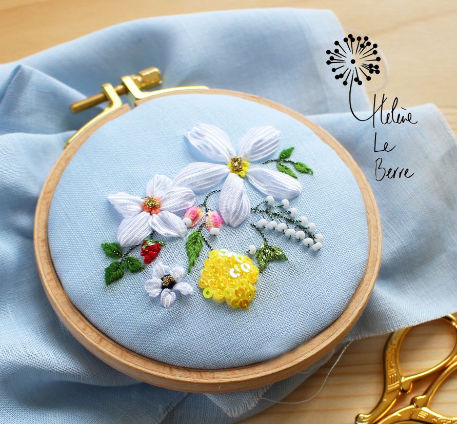 Atelier Broderie avec H\u00e9l\u00e8ne Le Berre, cr\u00e9atice Broderie