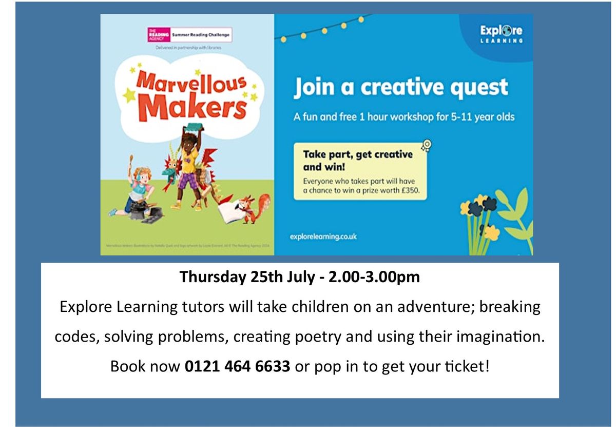 Explore Learning - Join a creative quest!