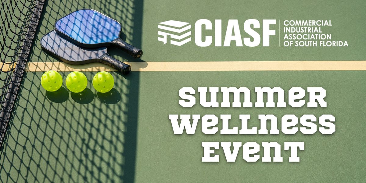 CIASF Summer Wellness Pickleball Event, David Ensignia Tennis Academy