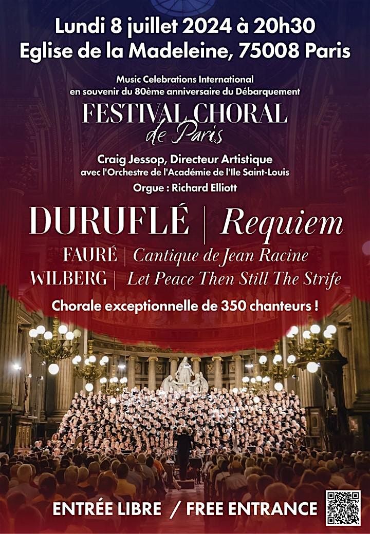 FESTIVAL CHORAL DE PARIS : 350 choristes