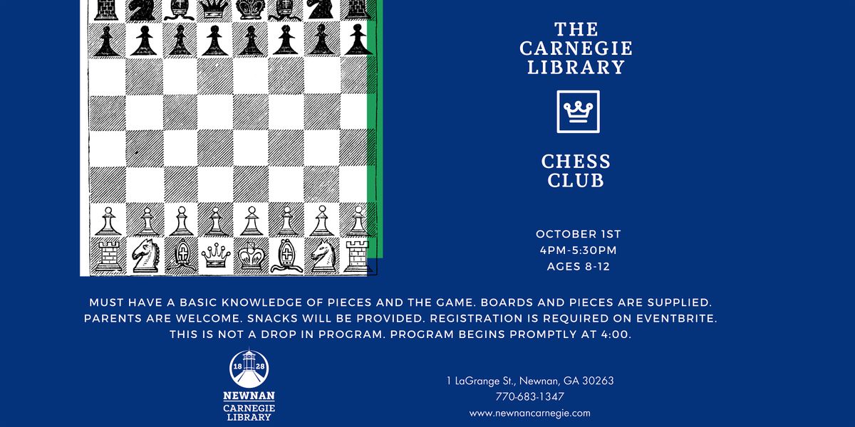 Chess Club (Ages 8-12)