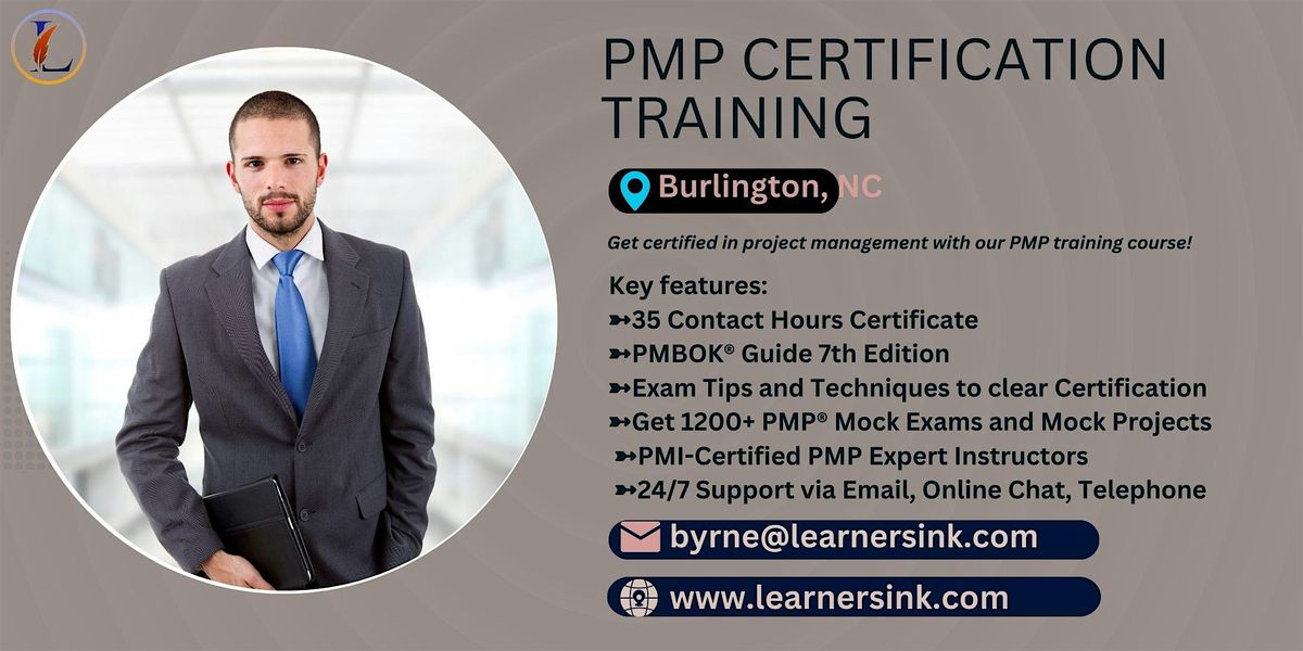 PMP Exam Prep Bootcamp In Burlington, NC