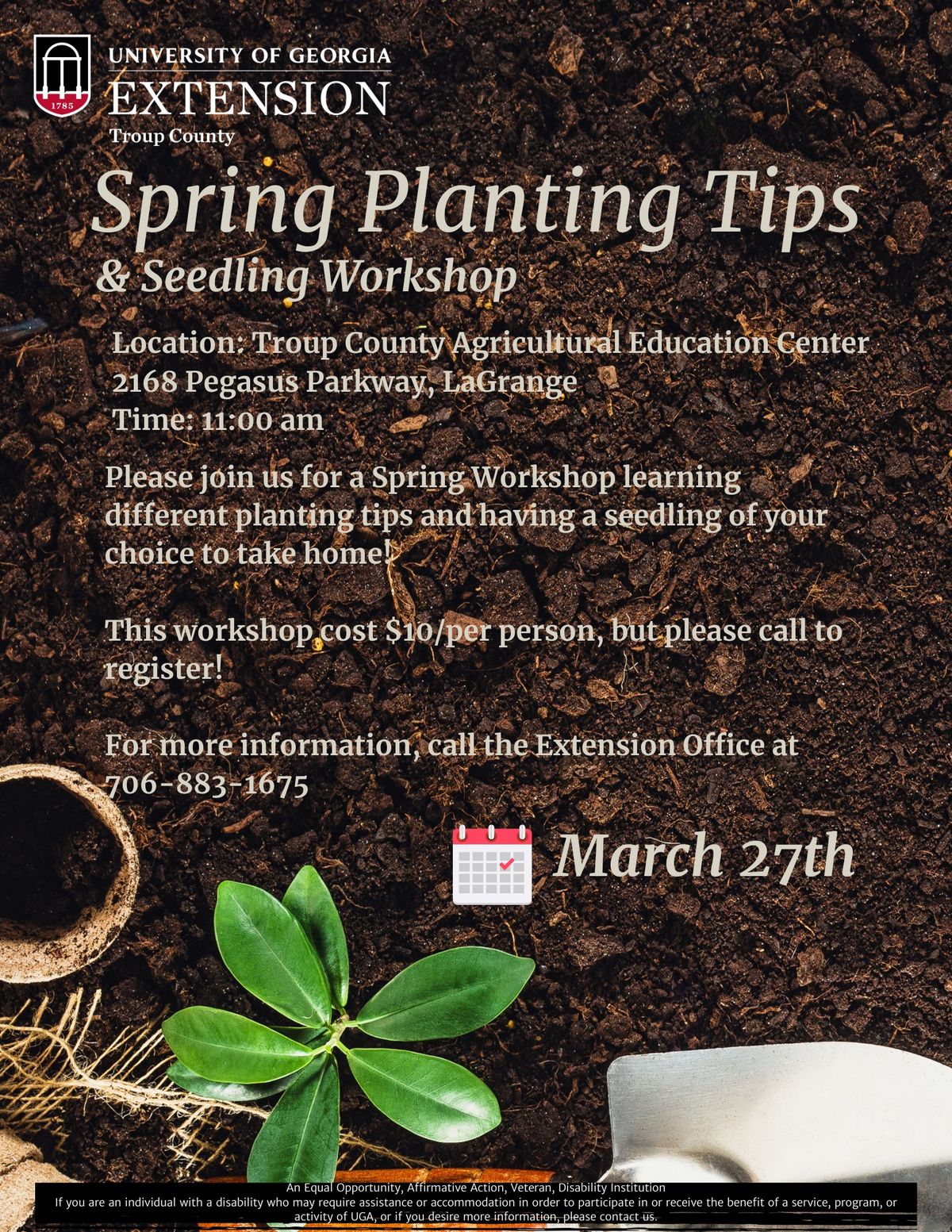 Spring Planting Tips Extension Workshop