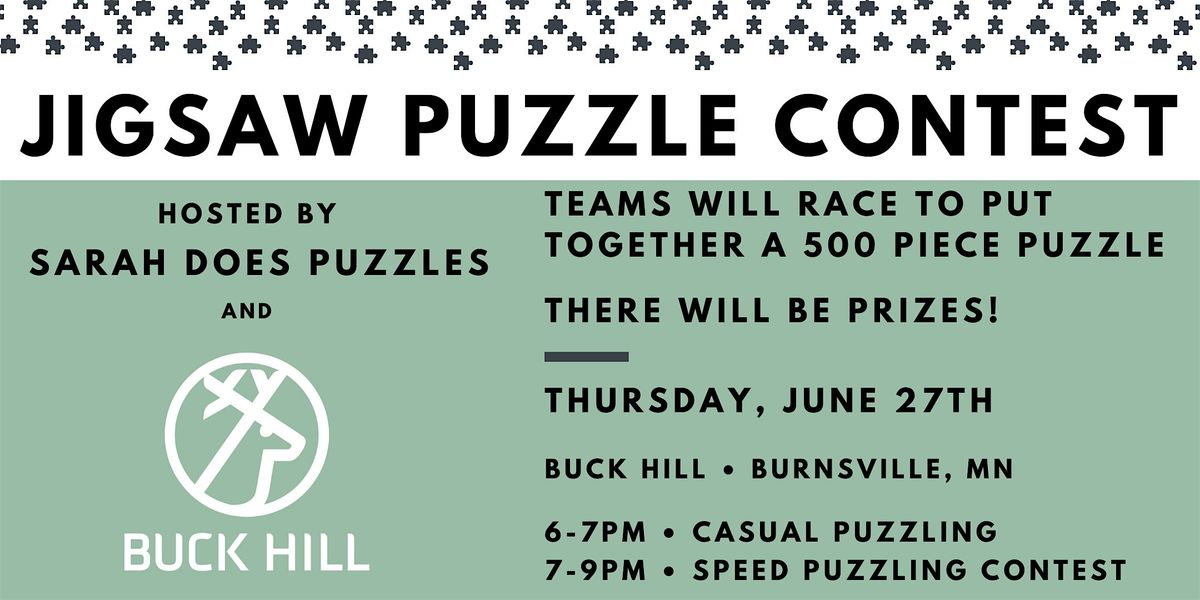 Jigsaw Puzzle Contest at Buck Hill with Sarah Does Puzzles