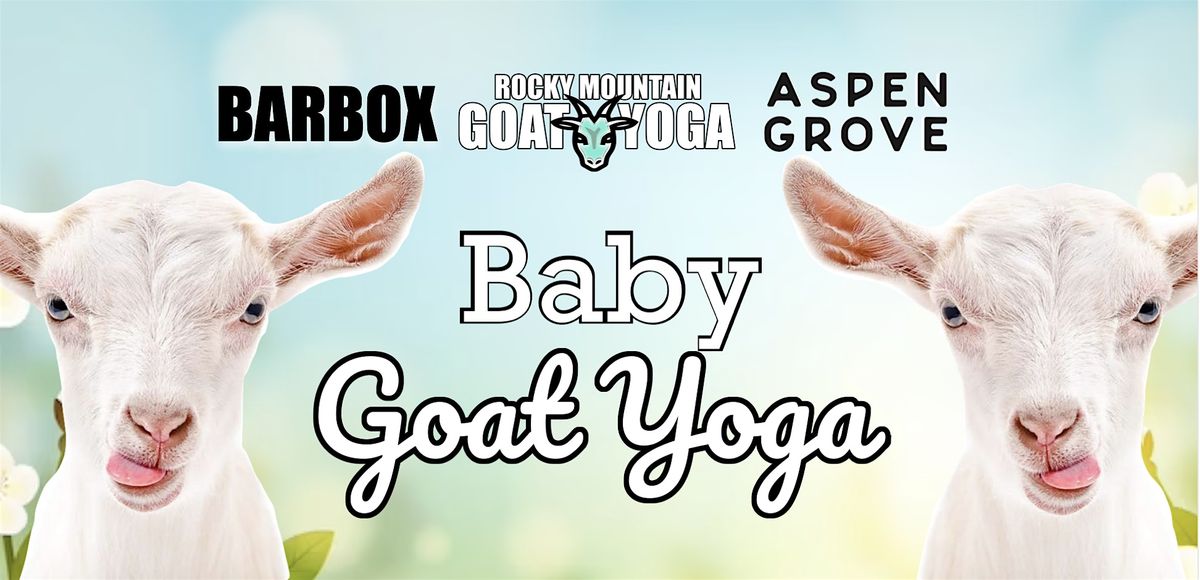 Baby Goat Yoga - August 25th  (ASPEN GROVE)