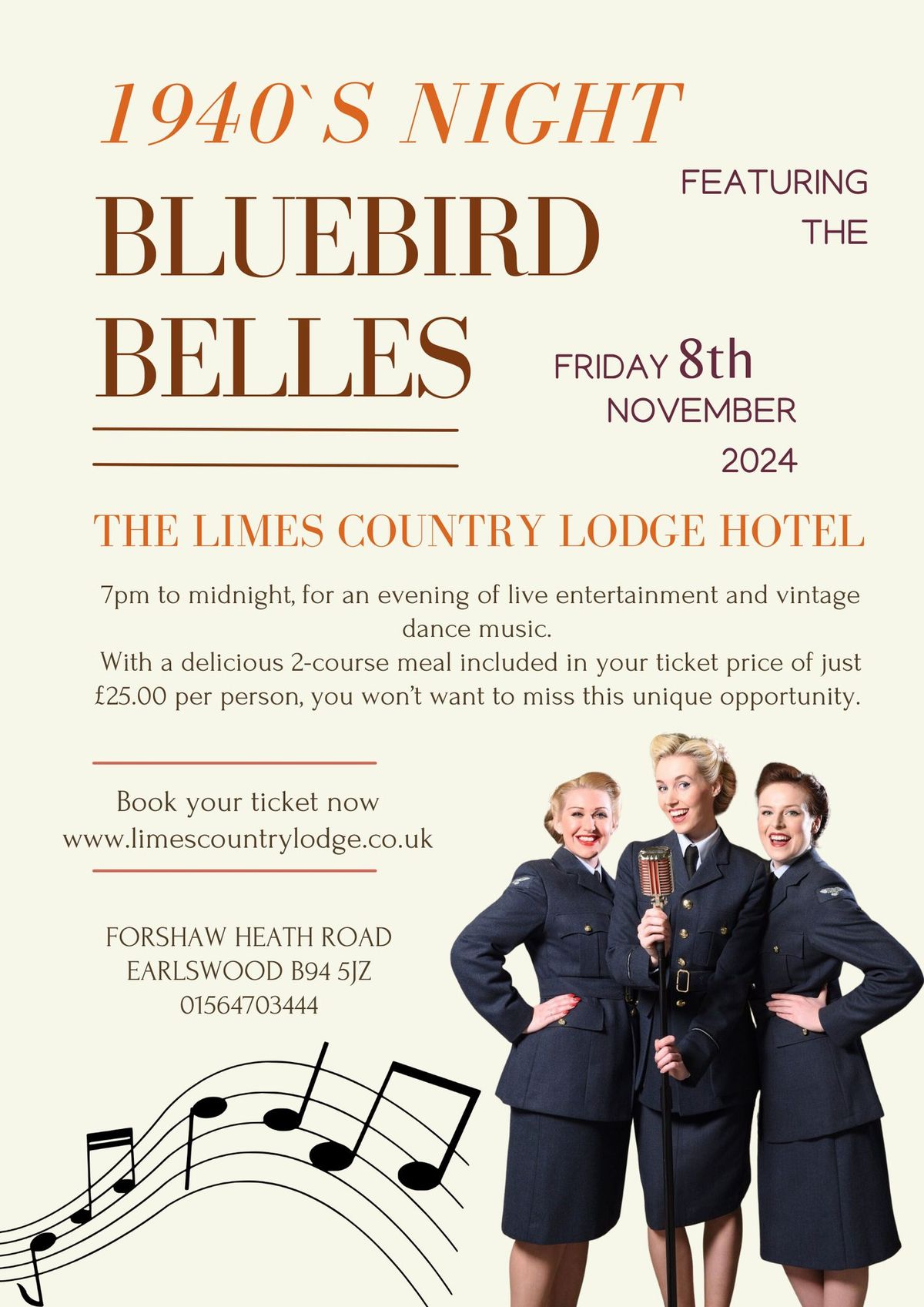 1940's Night Featuring the Bluebird Bells