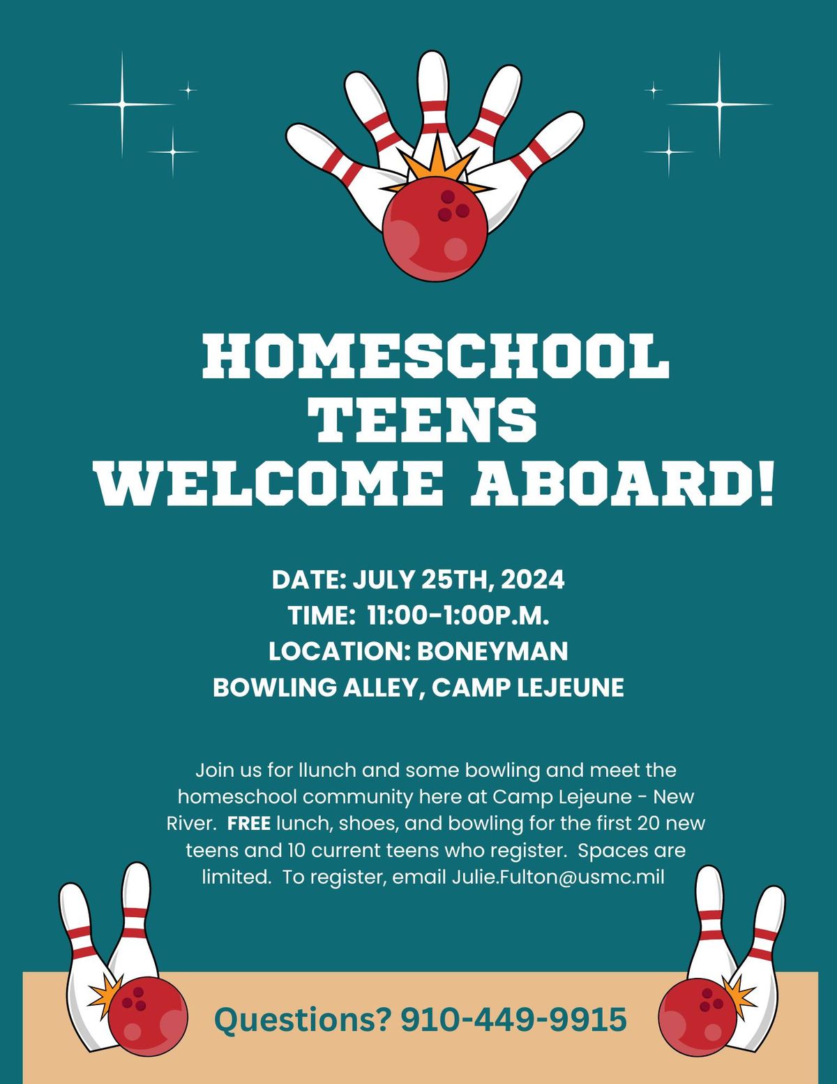Homeschool Teen Welcome Aboard