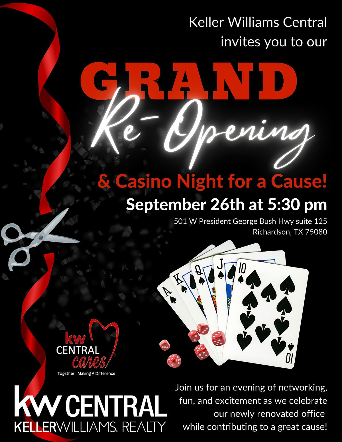 KW Central Grand Re-Opening & Casino Night