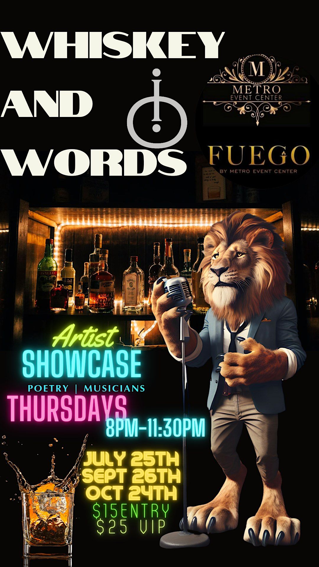 Whiskey and Words: Artist Showcase - Las Vegas Edition