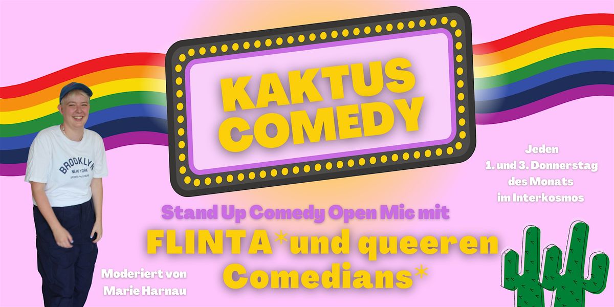 KAKTUS COMEDY: FLINTA* und Queer Comedy Show  |21. November