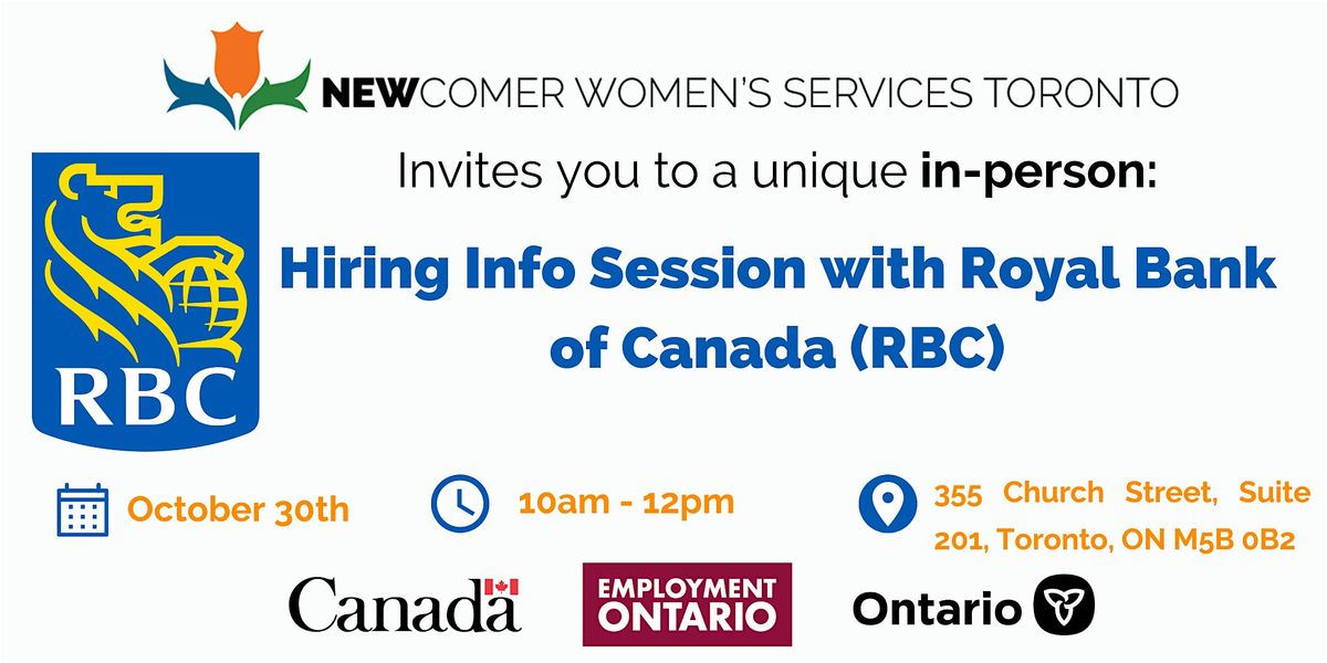 Hiring Information Session with Royal Bank of Canada (RBC)