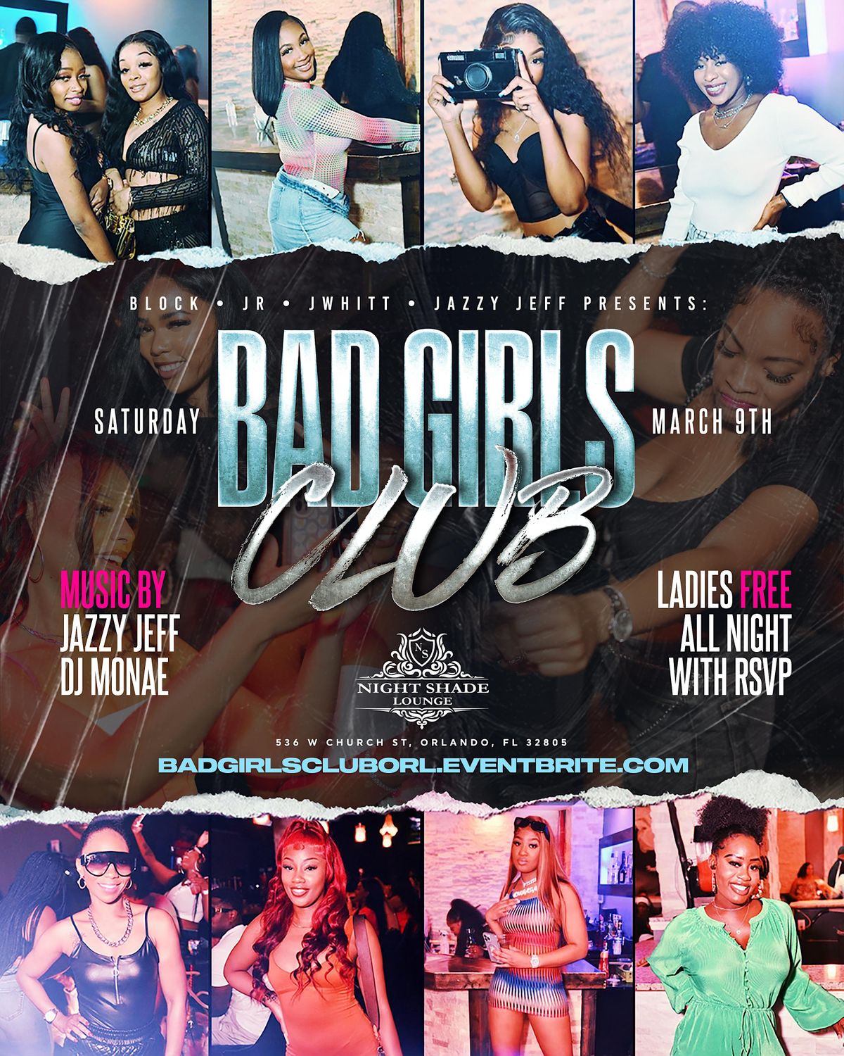 BAD GIRLS CLUB: LADIES FREE ALL NIGHT WITH RSVP