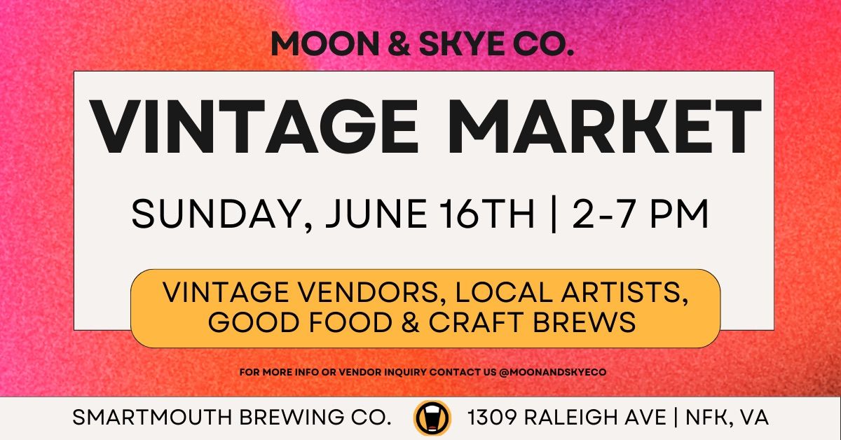 Sunday Vintage Market at Smartmouth Beer 