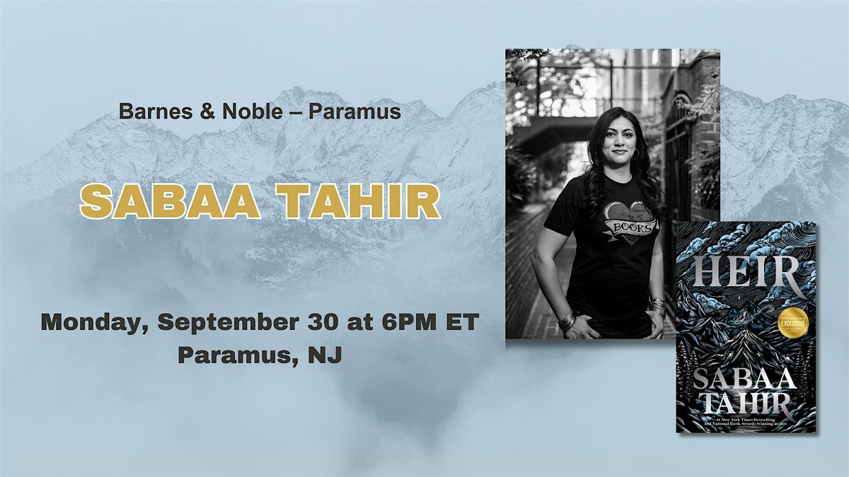 Sabaa Tahir celebrates the release of HEIR at Barnes & Noble in Paramus, NJ