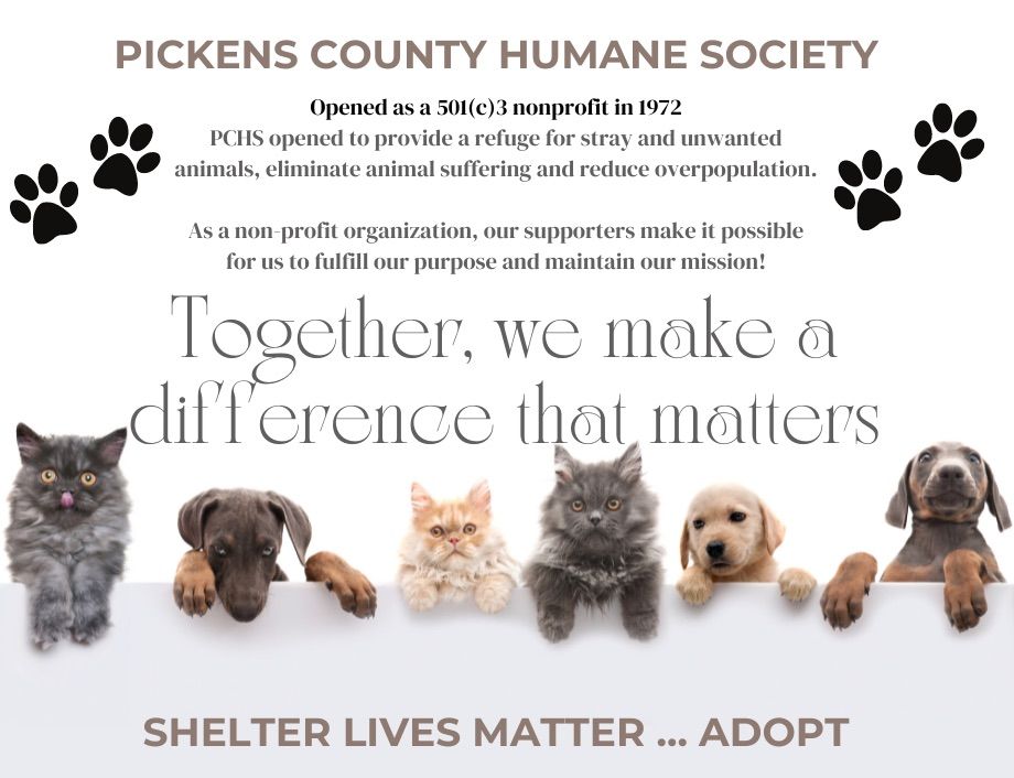 Pickens County Humane Society Profit Share