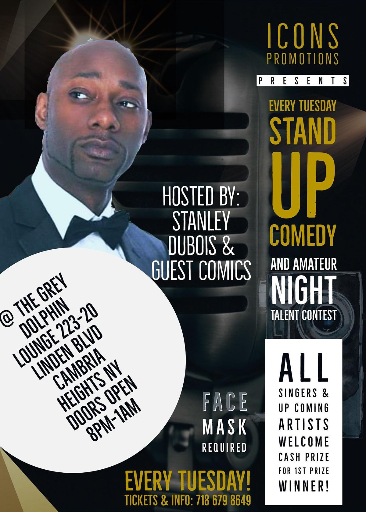 Icons promotions: Presents Stand up Comedy &  Amateur night