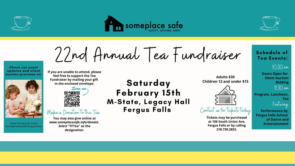 22nd Annual Someplace Safe Tea Fundraiser