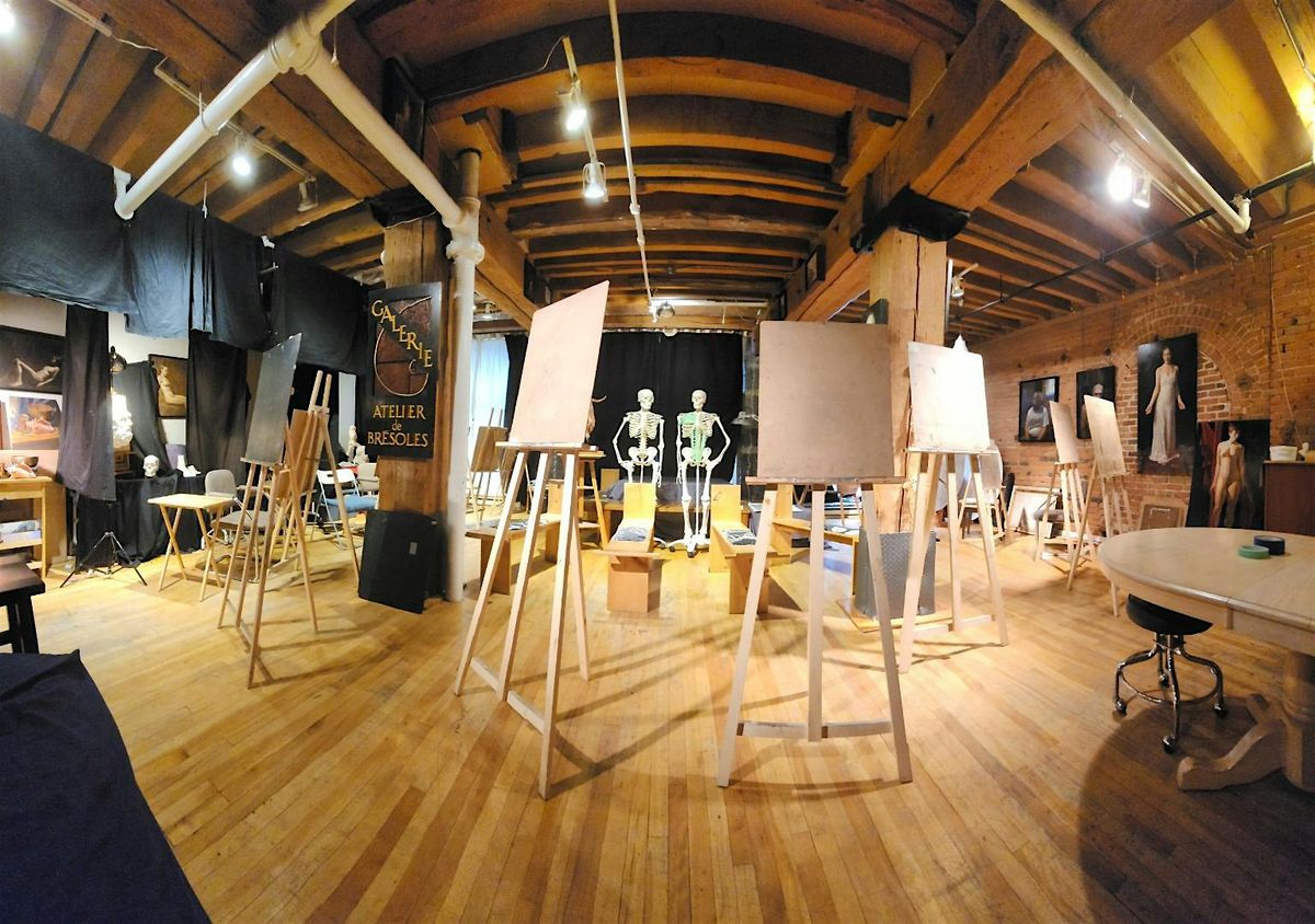 Portrait Painting Classes with Live Model (4 Session Workshop)