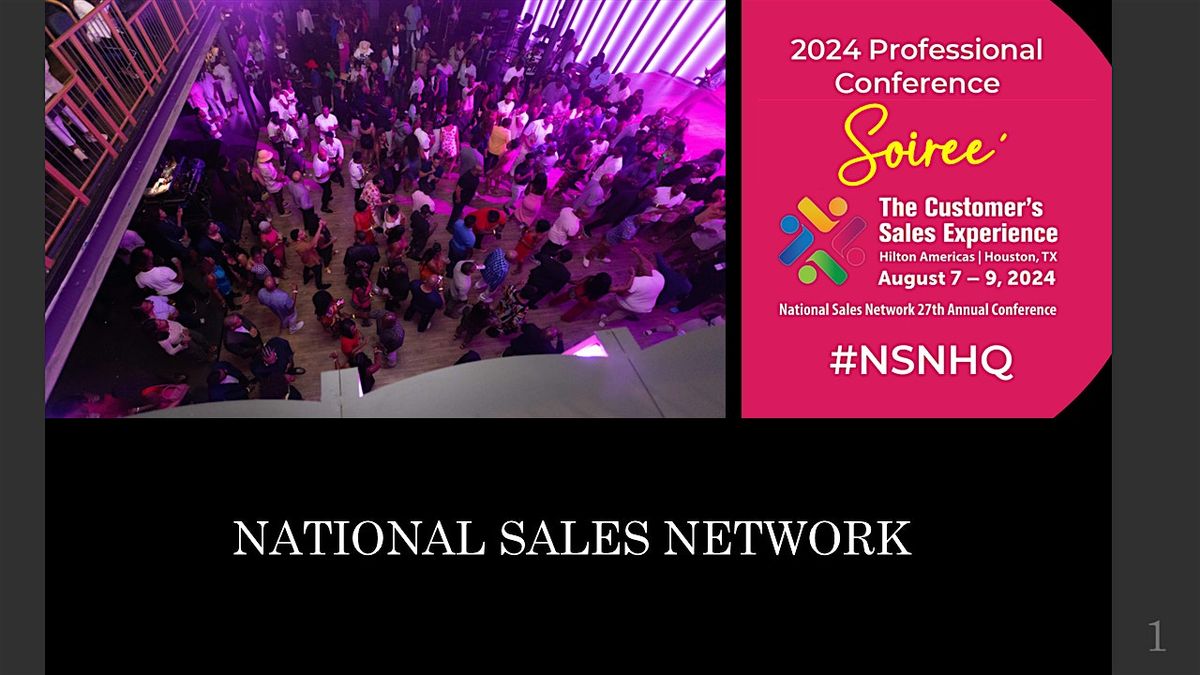 NATIONAL SALES NETWORK SOIREE'