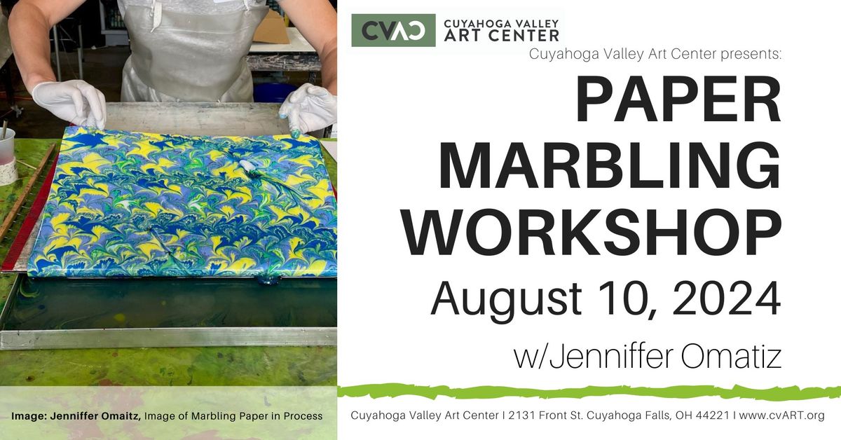 Paper Marbling Workshop w\/Jenniffer Omatiz (Aug 10)