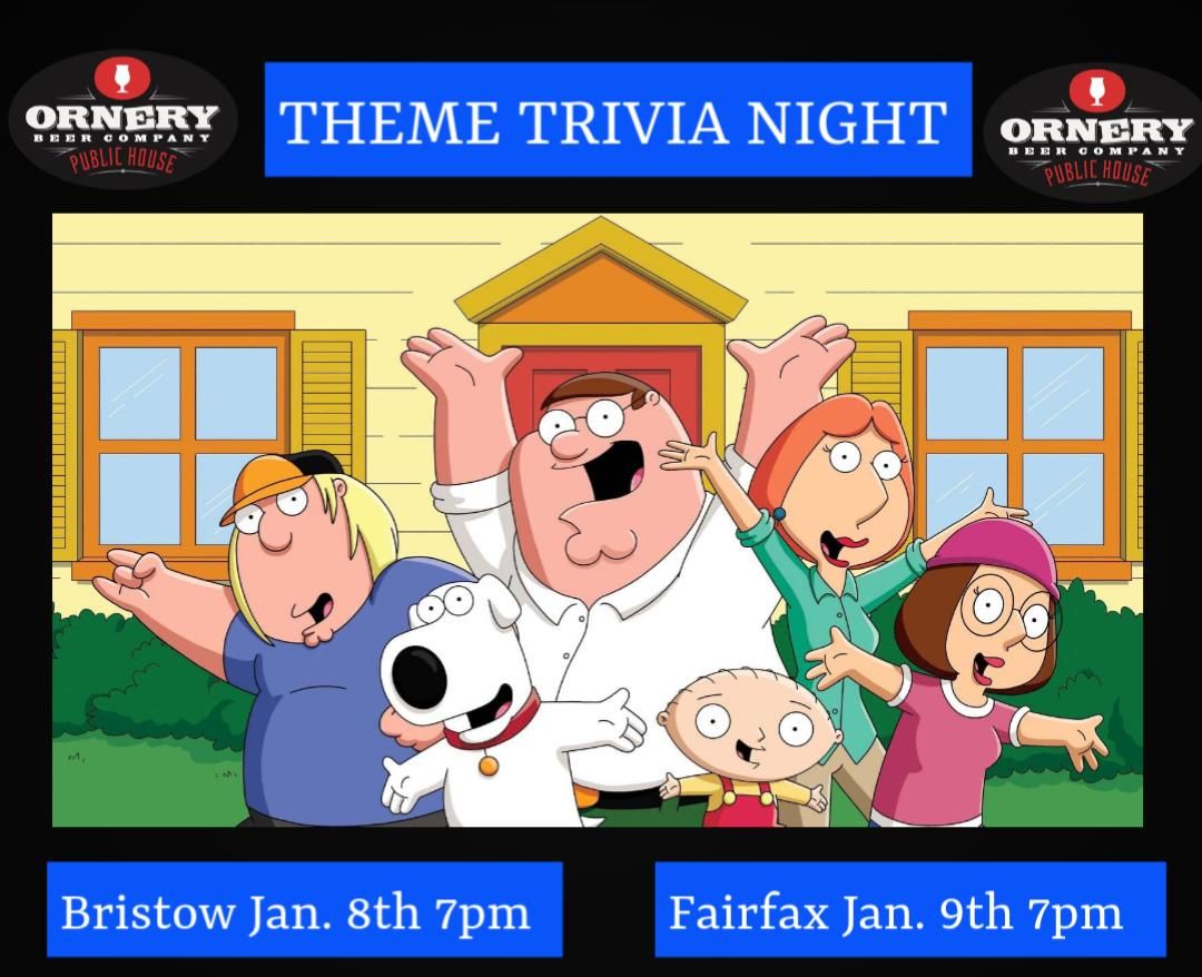 Family Guy Theme Trivia Night!!!! 