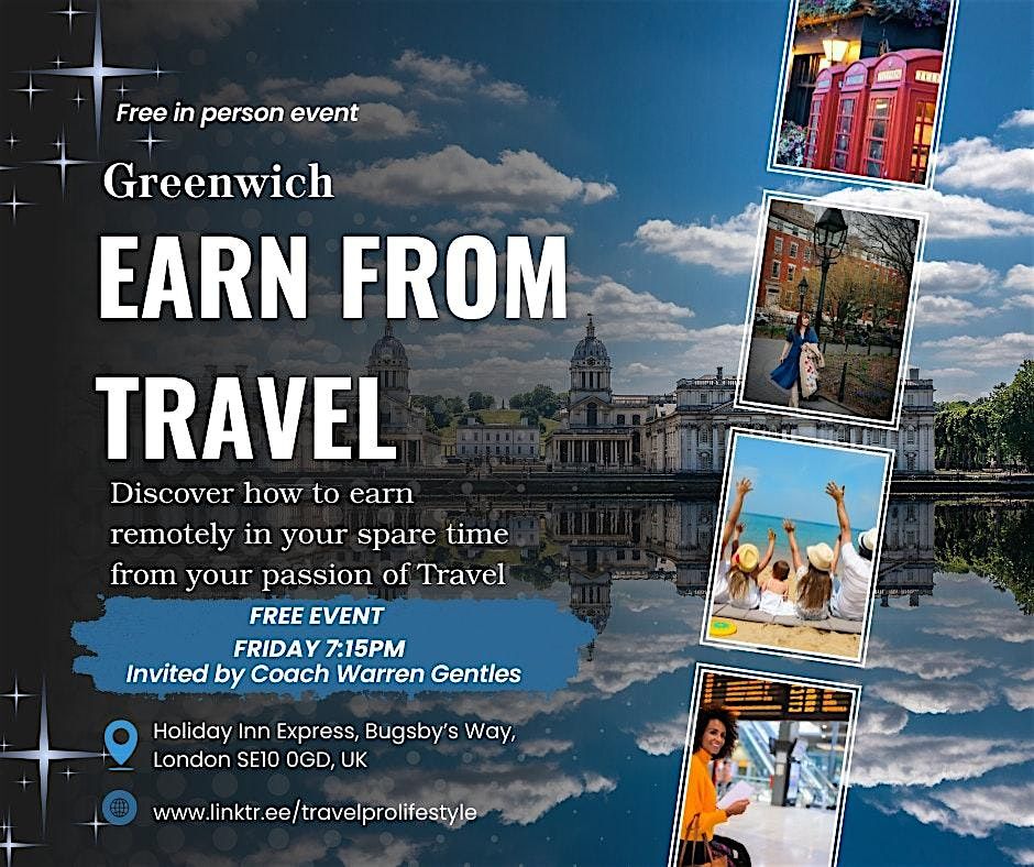Turn Your Passion for Travel into Income \u2014 Greenwich Freedom Business event