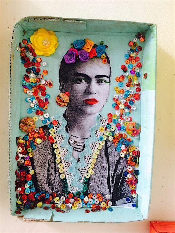 Frida Kahlo Shadow Box; Celebrating Cinco de Mayo