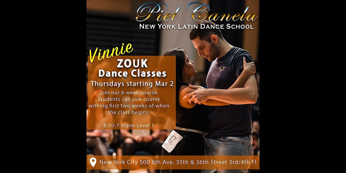 Brazilian Zouk Dance Class, Level 1 Beginners