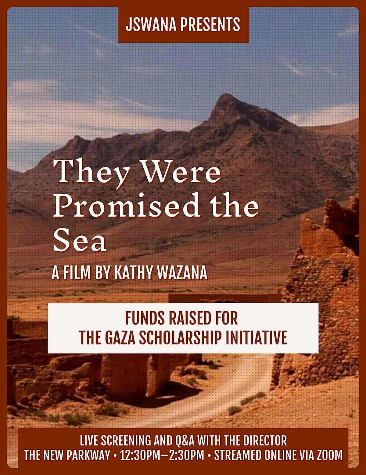 "They Were Promised the Sea" with Director Kathy Wazana