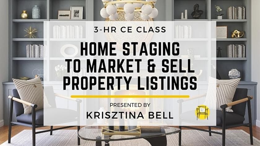 3HR  CE Class - Home Staging to Market & Sell Property Listings