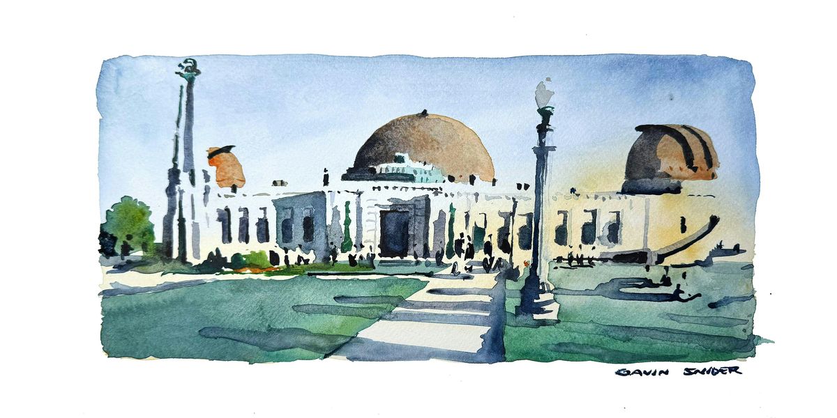 Painting the Griffith Observatory