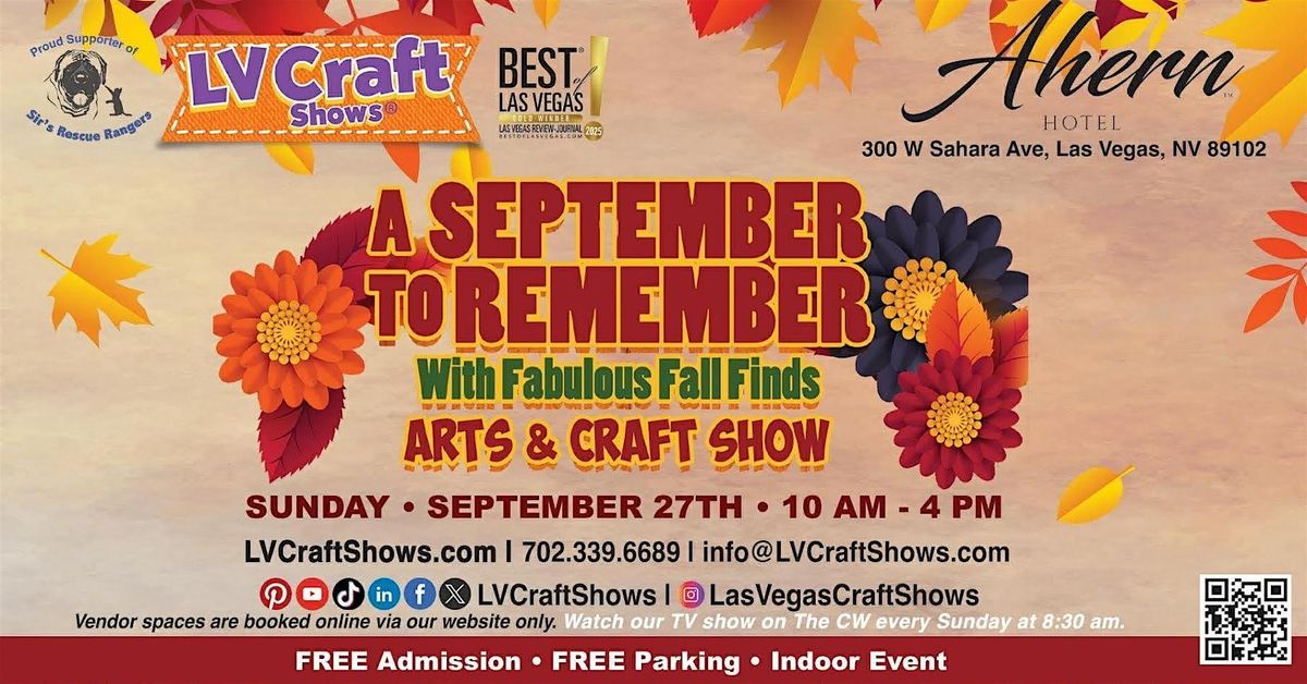 A September to Remember with Fabulous Fall Finds Arts and Craft Show