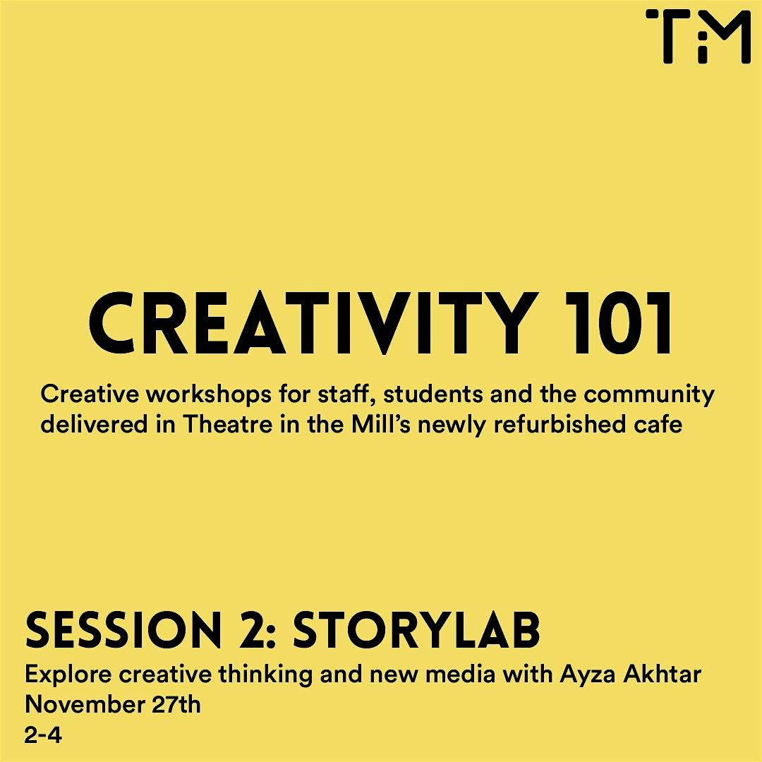 StoryLab: Innovate with Media & Tech at Theatre in the Mill