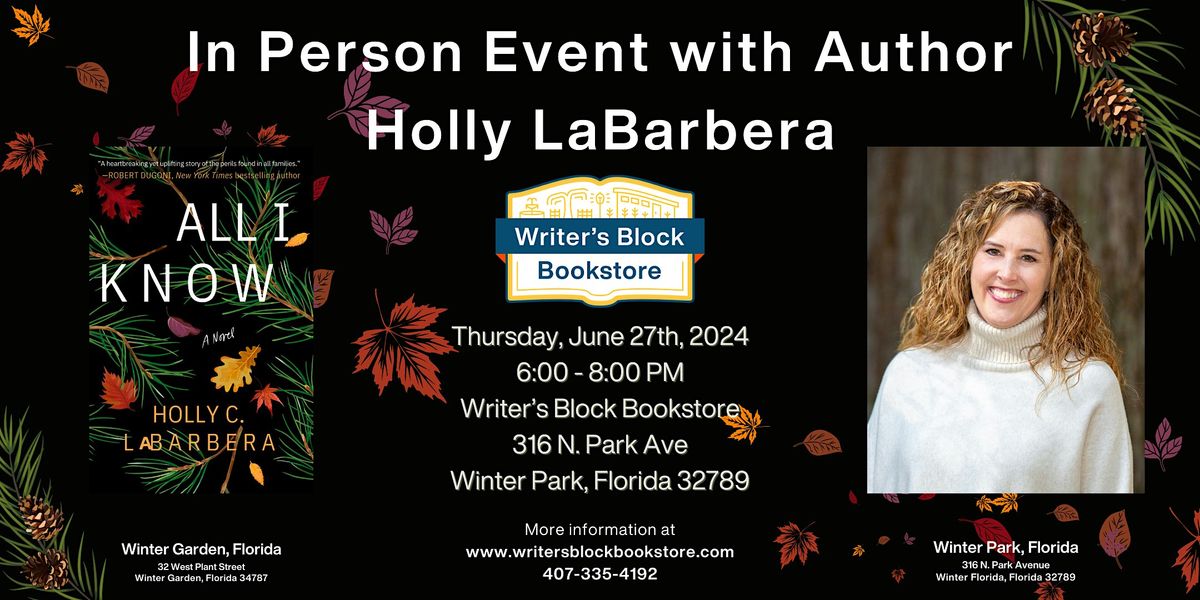 In Person Event with Author Holly LaBarbera