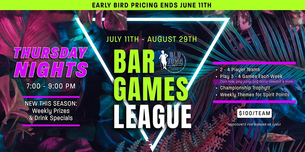 Summer 2024 Bar Games League
