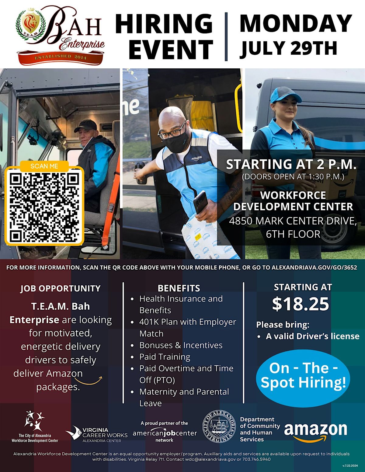 Drive with Amazon: On-the-Spot Hiring Event