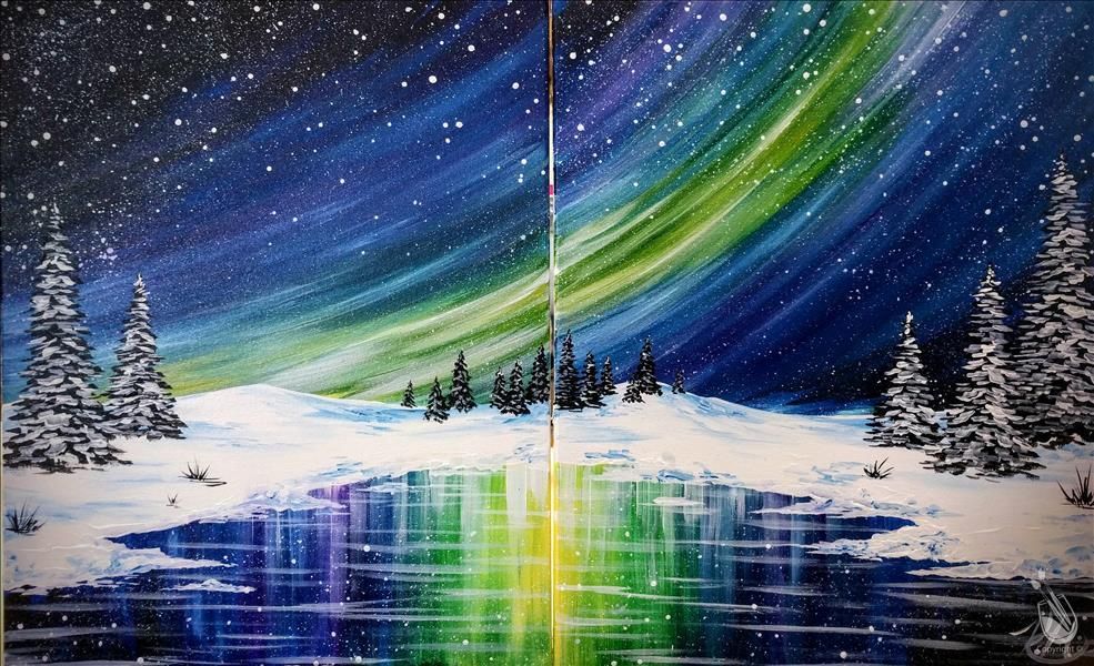 Winter Norther Lights - Couples Painting!