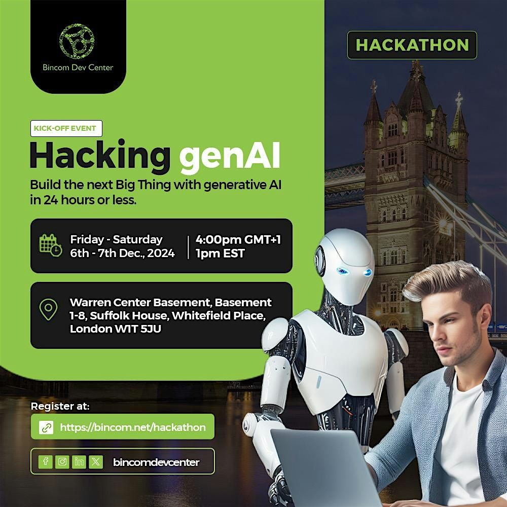 Hacking genAI - Bincom Hackathon Dec. 2024 - London Physical Kick-off Event